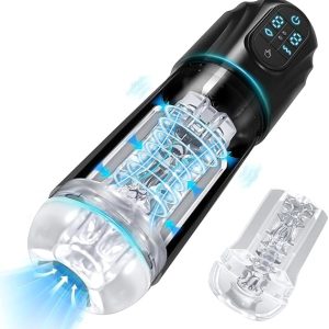 Hands Free Automatic Sucking Masturbator with 10 Vibrating