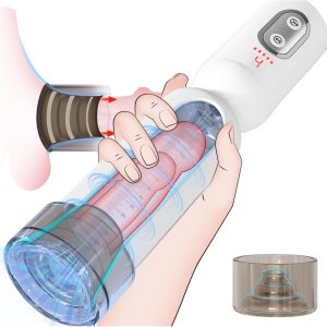 Cock Extender Enhancer Stretcher with Anti-Over-Suction Sleeve Constriction Ring