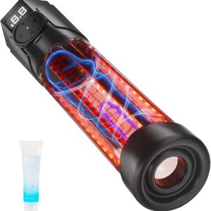 Vacuum Waterproof LED Penis Pump with Red Light Smart Display