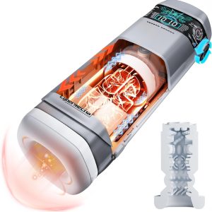 10 Thrusting Vibration Blowjob Machine with Magnetic 3D Sleeve